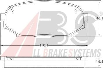 Brake Pad Set, disc brake 36725