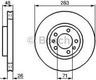 Brake Disc 0986478125