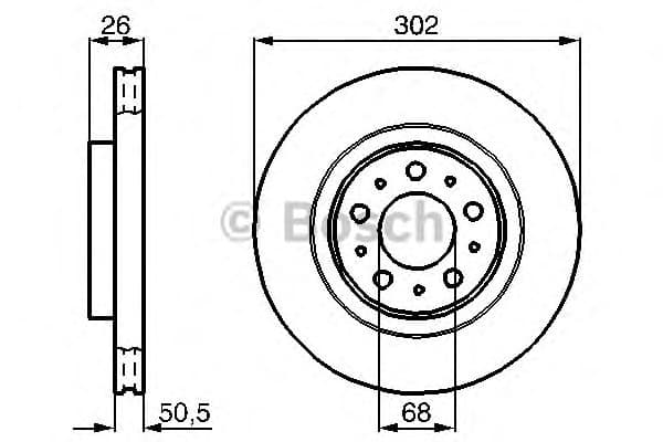 Brake Disc 0986478454