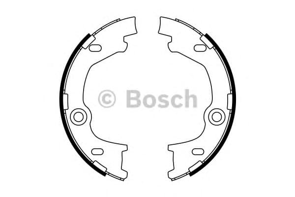 Brake Shoe Set, parking brake 0986487777