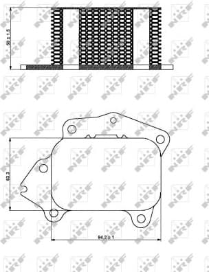 Oil Cooler, engine oil EASY FIT 31333
