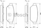Brake Pad Set, disc brake 0986424464