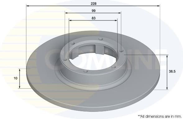 Brake Disc COATED ADC5123