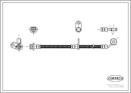 Brake Hose 19035086 - image 2
