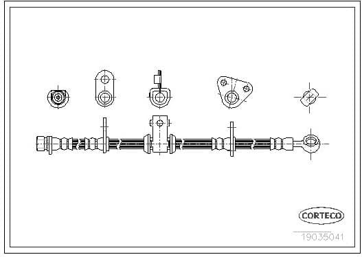 Brake Hose 19035041 - image 2