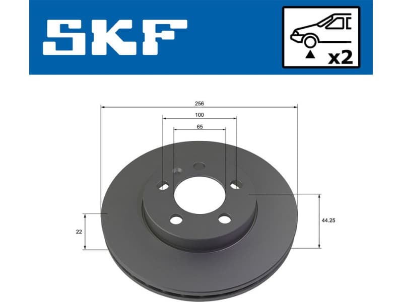 Brake Disc VKBD80241V2 - image 2