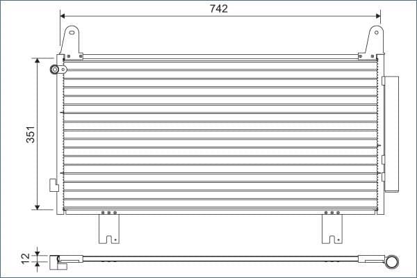 Condenser, air conditioning 822634
