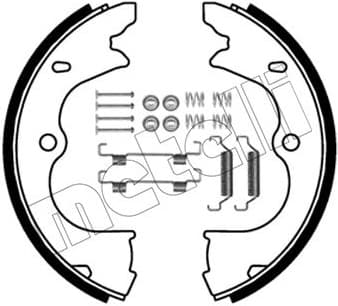 Brake shoes handbrake 53-0743K
