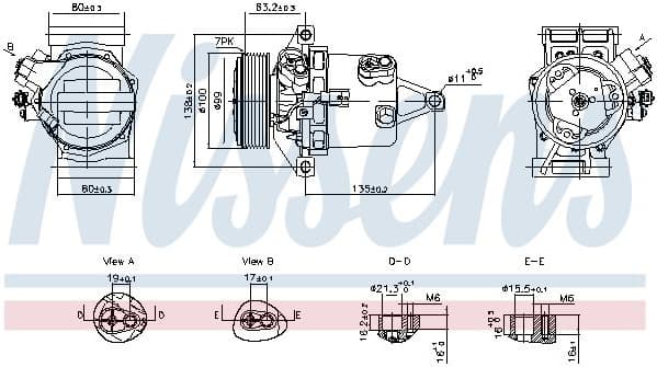 Compressor, air conditioning ** FIRST FIT ** 890980