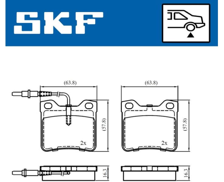 Brake Pad Set, disc brake VKBP91032E - image 2