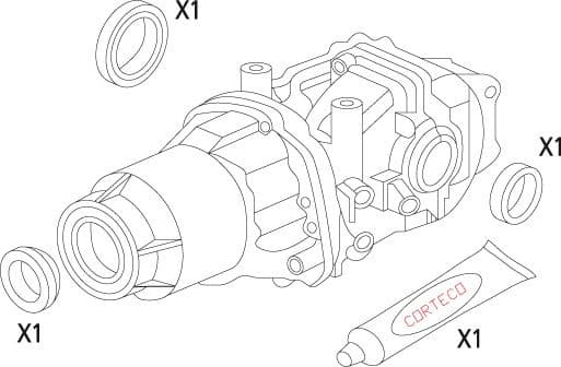 Gasket Set, differential 19536172 - image 2