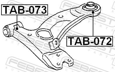 Mounting, control/trailing arm TAB-072 - image 2