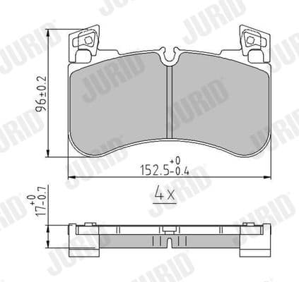 Brake Pad Set, disc brake 573926J - image 2