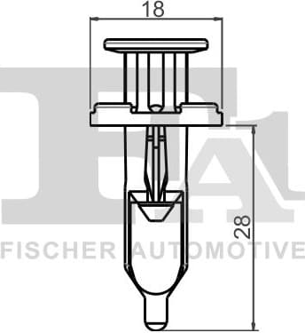 Clip, trim/protection strip 77-30009.25 - image 2