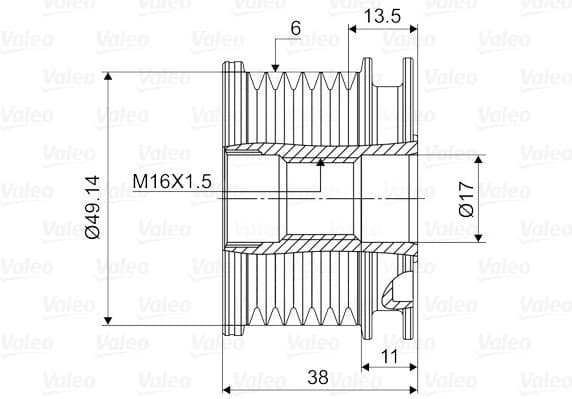Alternator Freewheel Clutch VALEO NEW SPARE PART 588125 - image 4