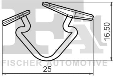 Clip, trim/protection strip 55-10002.5 - image 2