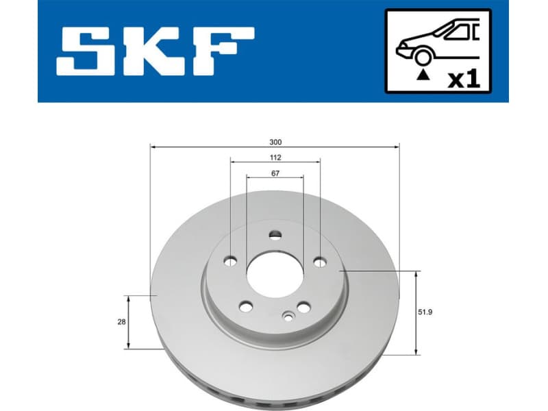 Brake Disc VKBD80191V1 - image 2