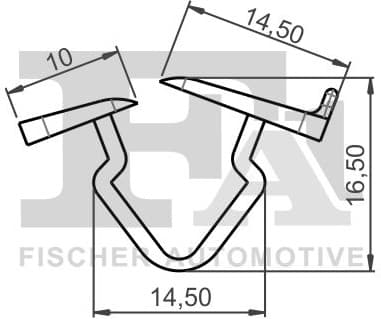 Clip, trim/protection strip 21-10004.25 - image 2