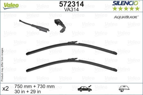 Wiper Blade SILENCIO AQUABLADE SET 572314 - image 6