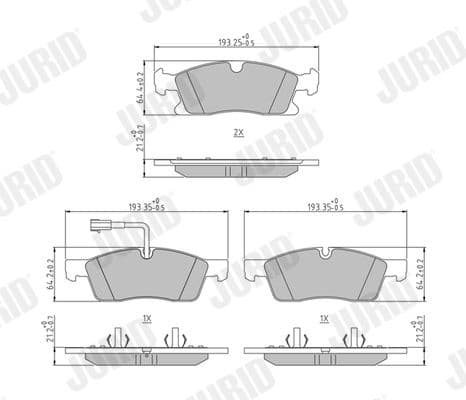 Brake Pad Set, disc brake 574161J