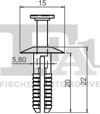 Clip, bumper 10-20009.10 - image 2