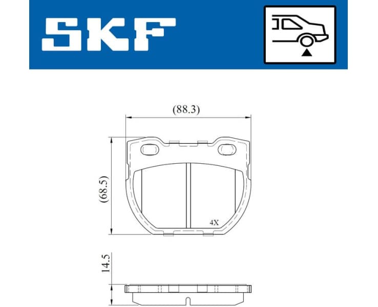 Brake Pad Set, disc brake VKBP90932