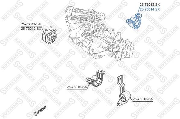 Mounting, engine 25-73014-SX