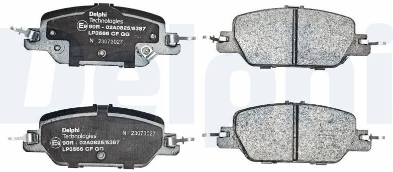 Brake Pad Set, disc brake LP3566