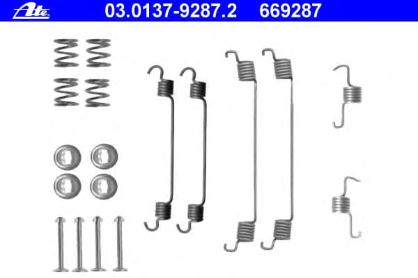Accessory Kit, brake shoes 03.0137-9287.2