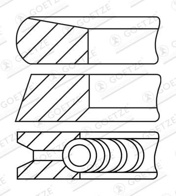 Piston Ring Set 08-137500-30 - image 2