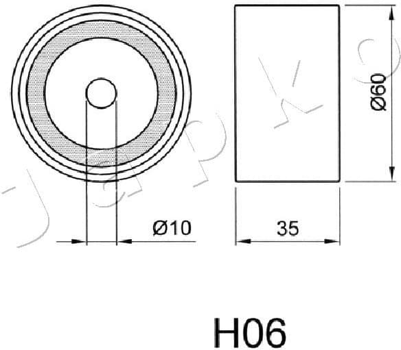 Tensioner, timing belt 45H06 - image 2