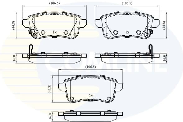 Brake pads rear CBP33494