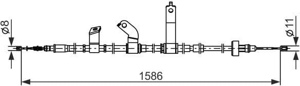 Cable Pull, parking brake 1 987 482 847 - image 5