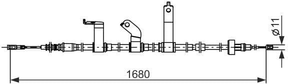 Cable Pull, parking brake 1 987 482 849 - image 5