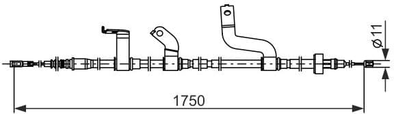 Cable Pull, parking brake 1 987 482 850 - image 5