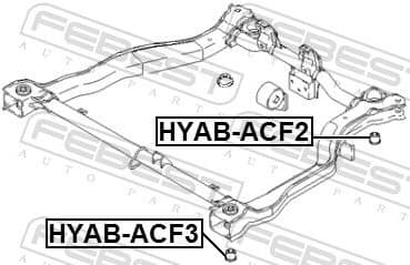 Bushing, axle beam HYAB-ACF3 - image 2