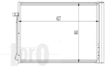 Condenser, air conditioning LORO 004-016-0020 - image 2