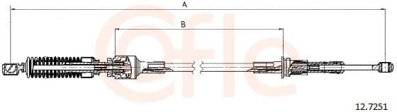 Cable Pull, manual transmission 92.12.7251