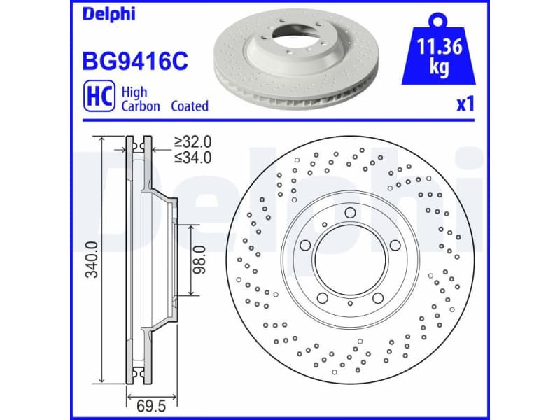 Brake Disc BG9416C