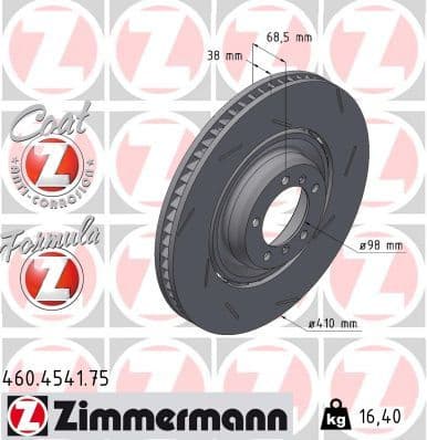 Brake Disc FORMULA Z BRAKE DISC 460.4541.75