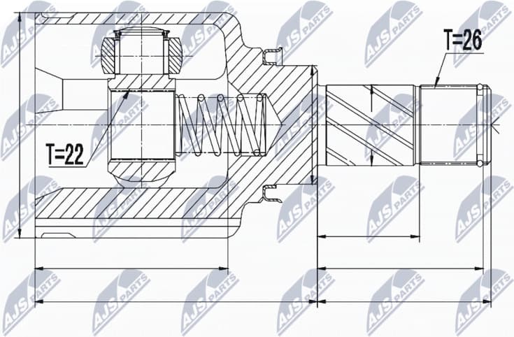 Joint Kit, drive shaft NPW-RE-050
