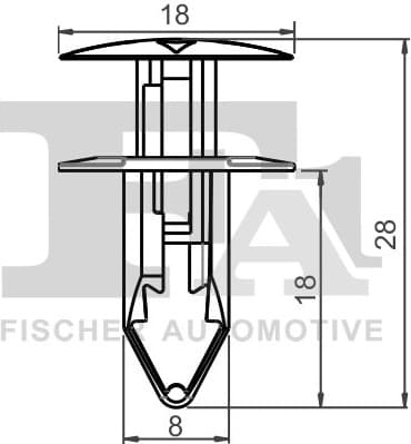 Clip, trim/protection strip 12-20004.25 - image 2