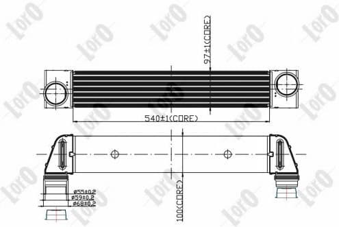 Charge Air Cooler LORO 004-018-0008 - image 3