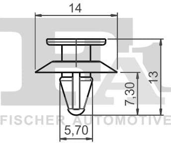 Clip, trim/protection strip 13-40007.25 - image 2