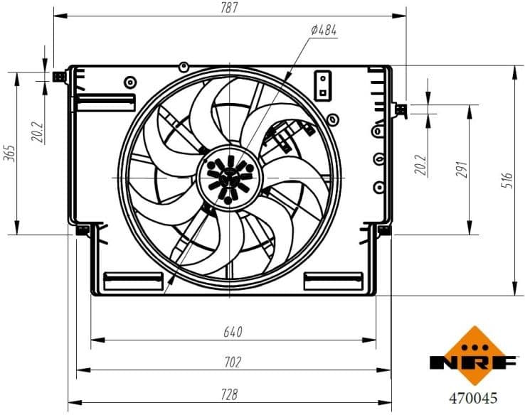 Fan, engine cooling 470045
