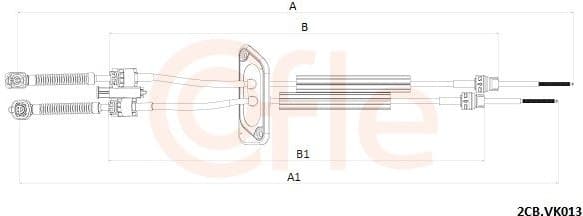 Cable Pull, manual transmission 92.2CB.VK013