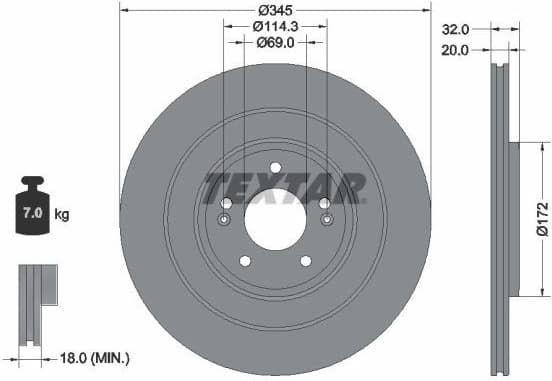 Brake Disc PRO 92349403