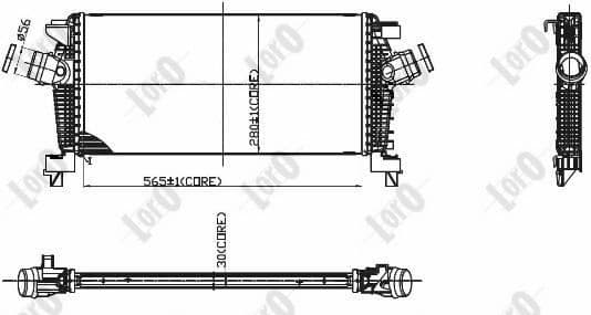 Charge Air Cooler LORO 037-018-0017 - image 3