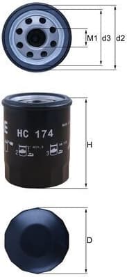 Hydraulic Filter, automatic transmission HC174