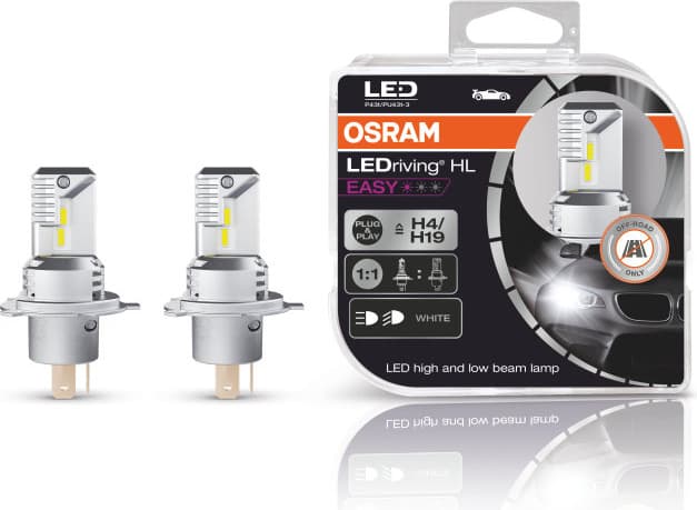 OSRAM lemputės H4-LEDrivig HL EASY 2vnt - 64193DWESY-HCB
